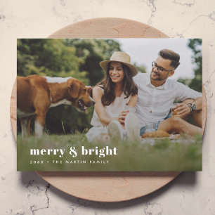 Cartes Pour Fêtes Annuelles Joyeux et lumineux Photographies modernes et élé
