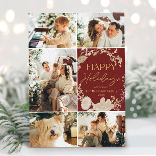 Cartes Pour Fêtes Annuelles Joyeux et lumineux voeux de Noël photo