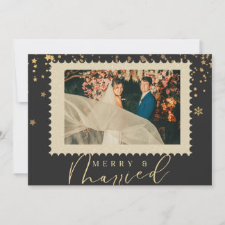 Cartes Pour Fêtes Annuelles Joyeux et marié premier noël