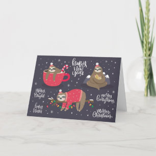 Cartes Pour Fêtes Annuelles Joyeux fentes de Noël