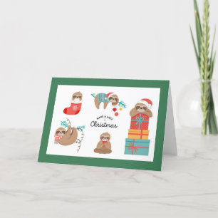 Cartes Pour Fêtes Annuelles Joyeux fentes de Noël