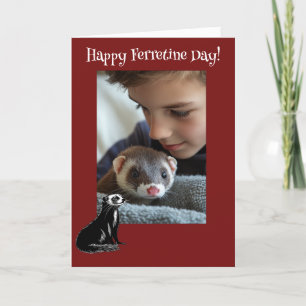 Cartes Pour Fêtes Annuelles Joyeux Ferretine's Day Ferret Valentine
