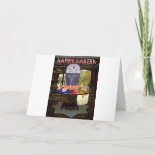 Cartes Pour Fêtes Annuelles Joyeux Festival Printemps Pâques OEufs colorés Art