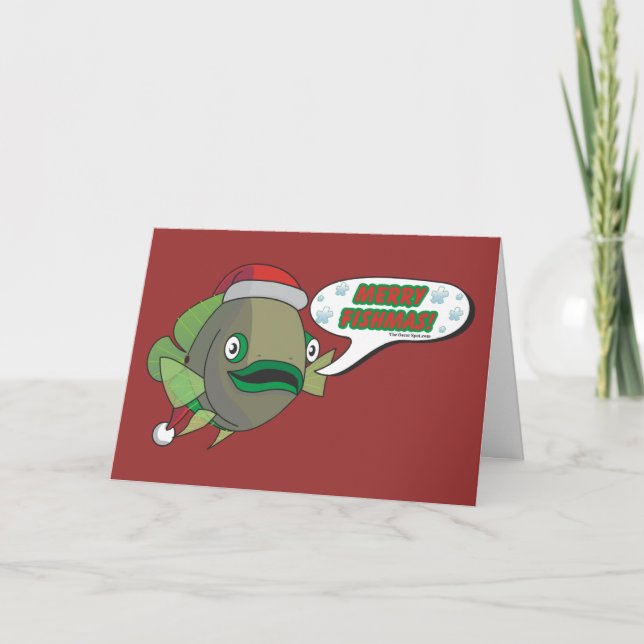 Cartes Pour Fêtes Annuelles Joyeux Fishmas ! d'Oliver (Devant)