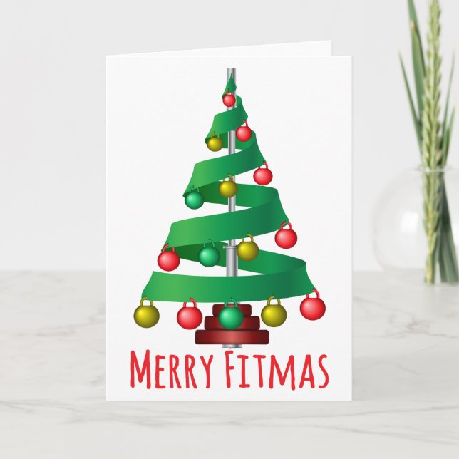 Cartes Pour Fêtes Annuelles Joyeux Fitmas (Devant)