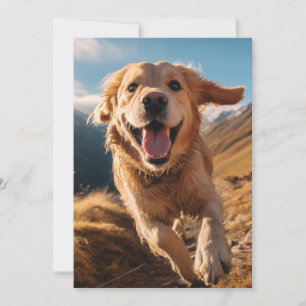 Cartes Pour Fêtes Annuelles Joyeux Golden Retriever en cours