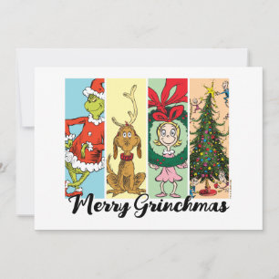 Cartes Pour Fêtes Annuelles Joyeux Grinchmas Collage de vacances