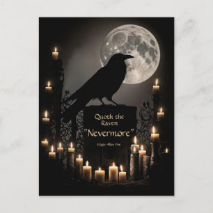 Cartes Pour Fêtes Annuelles Joyeux Halloween Gothique Le Corbeau