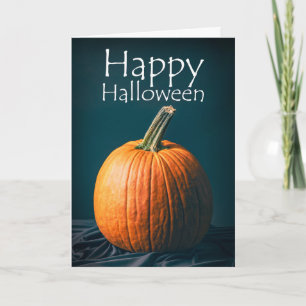 Cartes Pour Fêtes Annuelles Joyeux Halloween Simple Citrouille Nature Morte
