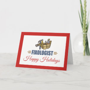 Cartes Pour Fêtes Annuelles Joyeux handyman de Noël