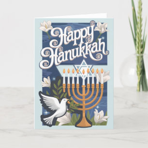 Cartes Pour Fêtes Annuelles Joyeux Hanouka magnifique