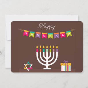 Cartes Pour Fêtes Annuelles Joyeux Hanukkah