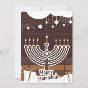 Cartes Pour Fêtes Annuelles Joyeux Hanukkah