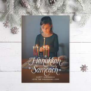 Cartes Pour Fêtes Annuelles Joyeux Hanukkah Étoile de David Photo