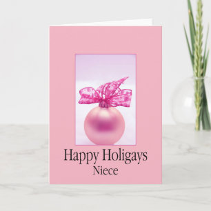 Cartes Pour Fêtes Annuelles Joyeux Holigays niece