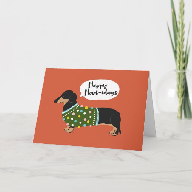 Cartes Pour Fêtes Annuelles Joyeux Howl-idays (Devant)