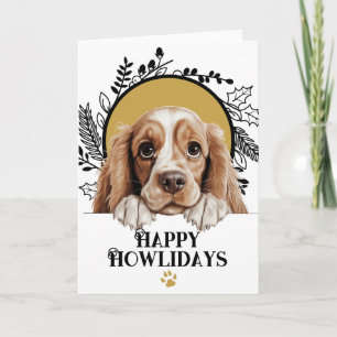 Cartes Pour Fêtes Annuelles Joyeux Howlidays American Cocker Spaniel Noël