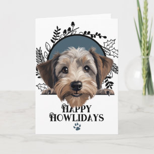 Cartes Pour Fêtes Annuelles Joyeux Howlidays Dandie Dinmont Terrier Noël