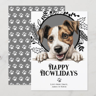 Cartes Pour Fêtes Annuelles Joyeux Howlidays Parson Russell Terrier Noël