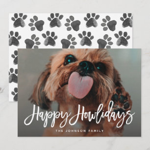 Cartes Pour Fêtes Annuelles Joyeux Howlidays Pet Photo Christmas