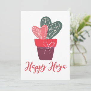 Cartes Pour Fêtes Annuelles Joyeux Hoya Amour Mignon Saint-Valentin Romantique