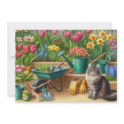 Joyeux jardin de fleurs de printemps