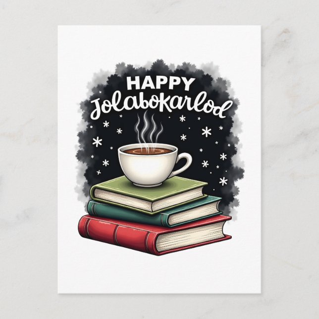 Cartes Pour Fêtes Annuelles Joyeux Jolabokaflod Famille Célébration Cadeau (Devant)