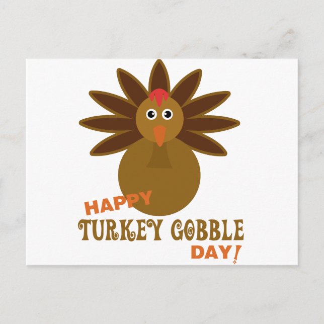 Cartes Pour Fêtes Annuelles Joyeux Jour de la grogne turque Thanksgiving (Devant)
