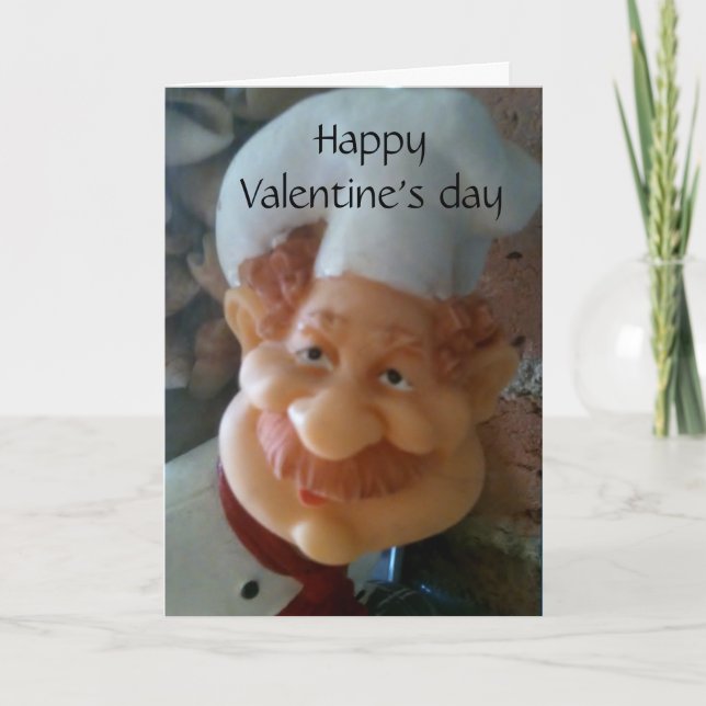 CARTES POUR FÊTES ANNUELLES JOYEUX "JOUR DE VALENTINE" À MON "CHEF PRÉFÉRÉ" (Devant)
