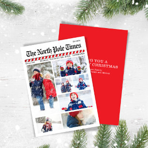 Cartes Pour Fêtes Annuelles Joyeux journal de Noël Multi Photo