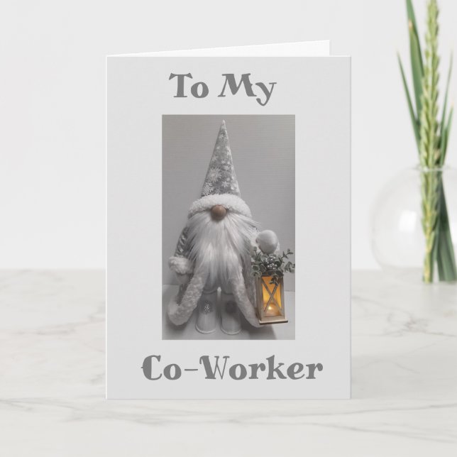 CARTES POUR FÊTES ANNUELLES JOYEUX JOURS DE VACANCES À **MON COTRAVAILLEUR** C (Devant)