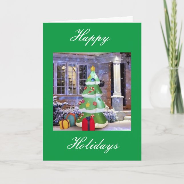 CARTES POUR FÊTES ANNUELLES JOYEUX JOURS DE VACANCES À "VOUS" (Devant)