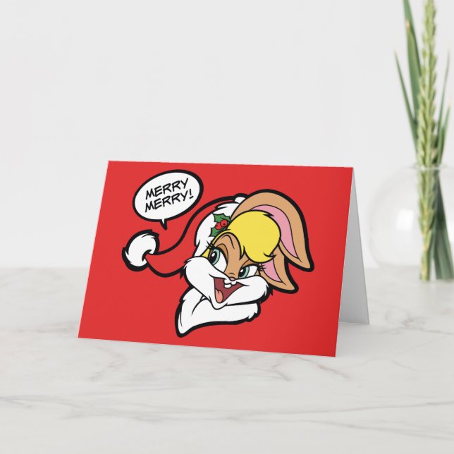 Cartes Pour Fêtes Annuelles "Joyeux Joyeux" Lola Bunny (Devant)