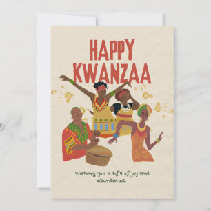 Cartes Pour Fêtes Annuelles Joyeux Kwanzaa
