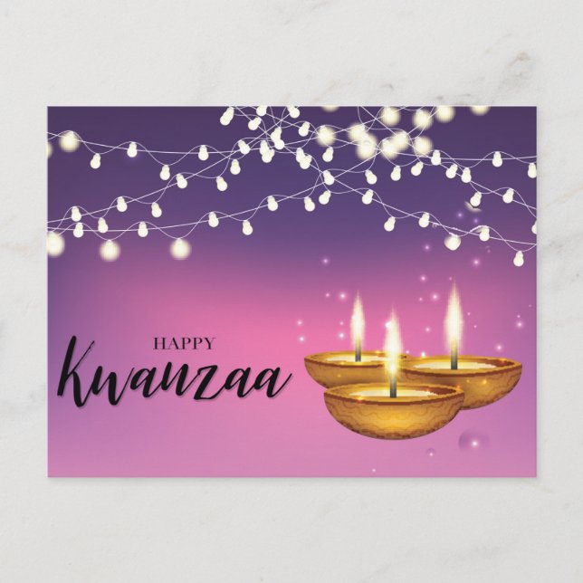 Cartes Pour Fêtes Annuelles Joyeux Kwanzaa (Devant)