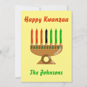 Cartes Pour Fêtes Annuelles Joyeux Kwanzaa Belle