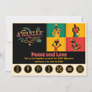 Cartes Pour Fêtes Annuelles Joyeux Kwanzaa Ensemble Dans L'Esprit 2020 Faire P