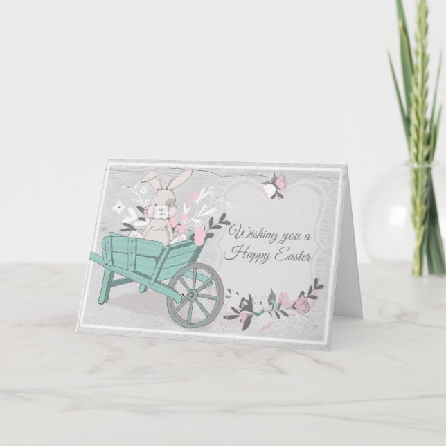 Cartes Pour Fêtes Annuelles Joyeux Lapin de Pâques (Devant)