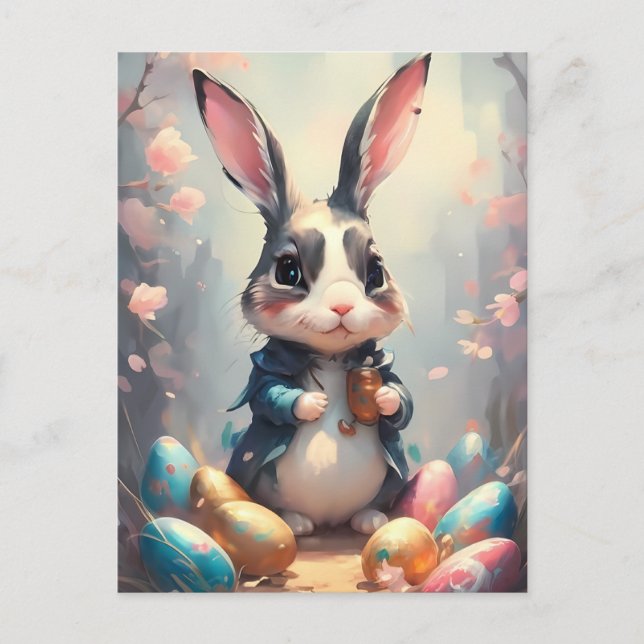 Cartes Pour Fêtes Annuelles Joyeux Lapin de Pâques (Devant)