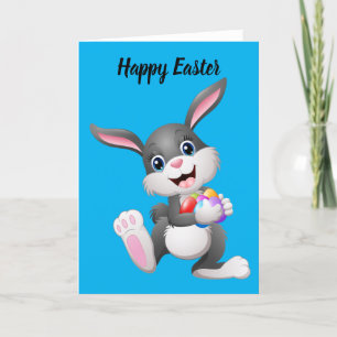Cartes Pour Fêtes Annuelles Joyeux lapin de Pâques Animé