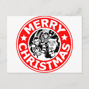 Cartes Pour Fêtes Annuelles Joyeux logo de Noël Krampus