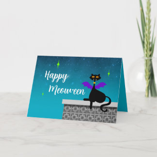 Cartes Pour Fêtes Annuelles Joyeux Méow-oween