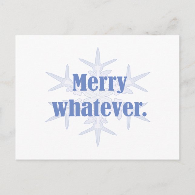 Cartes Pour Fêtes Annuelles Joyeux N'Importe Quoi ! (Devant)