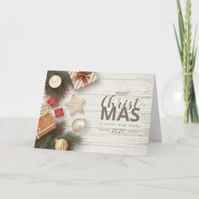 Cartes Pour Fêtes Annuelles Joyeux Noël (Devant)