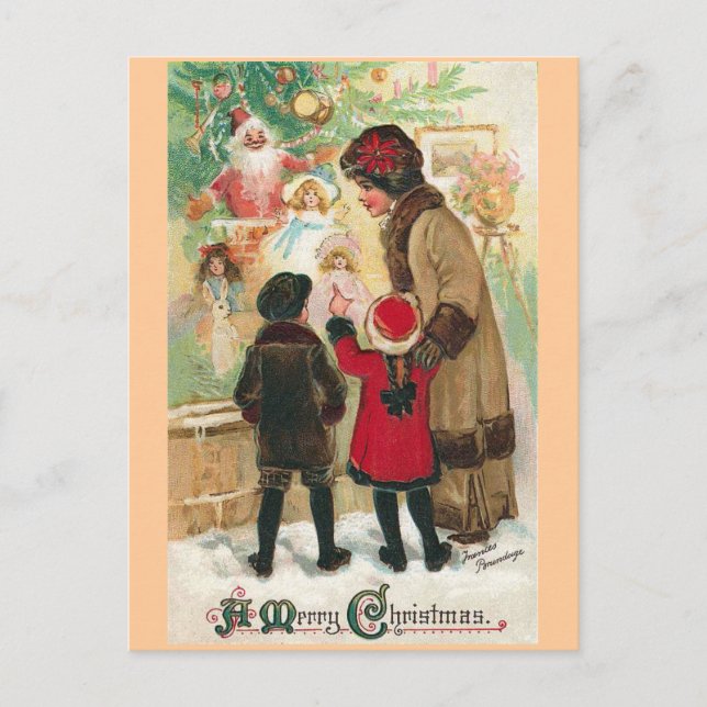Cartes Pour Fêtes Annuelles Joyeux Noël (Devant)