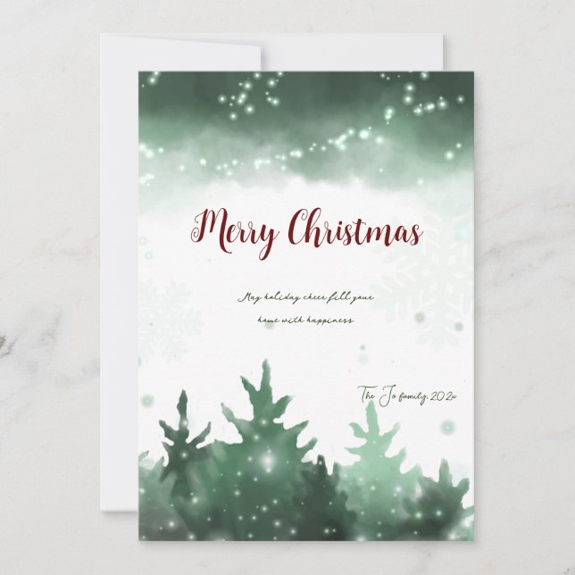 Cartes Pour Fêtes Annuelles Joyeux Noël (Devant)