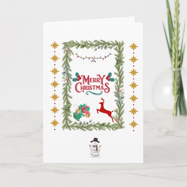 Cartes Pour Fêtes Annuelles Joyeux Noël (Devant)