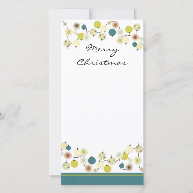 Cartes Pour Fêtes Annuelles Joyeux Noël (Devant)