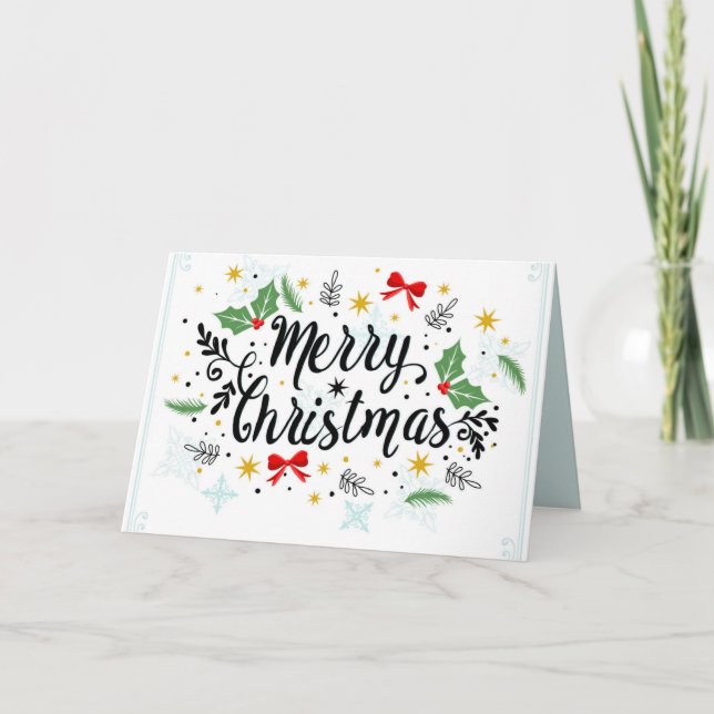 Cartes Pour Fêtes Annuelles Joyeux Noël (Devant)