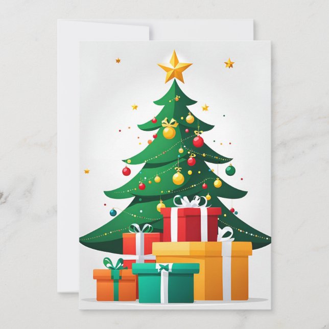 Cartes Pour Fêtes Annuelles Joyeux Noël (Devant)